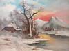 RUSSIAN LANDSCAPE OIL PAINTING BY JULIUS V KLEVER PIC-1