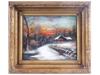 RUSSIAN LANDSCAPE OIL PAINTING BY JULIUS V KLEVER PIC-0