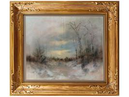 19TH CEN PASTEL PAINTING BY JOHN HENRY TWACHTMAN