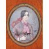 MINI FRENCH LADY OIL PAINTING BY AIMEE THIBAULT PIC-1