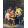 18TH С DUTCH OLD MASTER OIL PAINTING CARD PLAYERS PIC-2