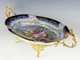 LARGE 19TH C FRENCH SEVRES PORCELAIN CENTERPIECE