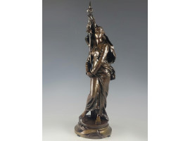 19C FRENCH BRONZE STATUE BY HENRI LOUIS LEVASSEUR