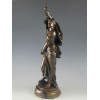 19C FRENCH BRONZE STATUE BY HENRI LOUIS LEVASSEUR PIC-0