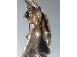 19C FRENCH BRONZE STATUE BY HENRI LOUIS LEVASSEUR