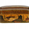 ANTIQUE PERSIAN QAJAR LACQUER BOX WITH ANIMALS PIC-3