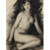 AMERICAN NUDE FEMALE ILLUSTRATION PAINTING SIGNED PIC-1