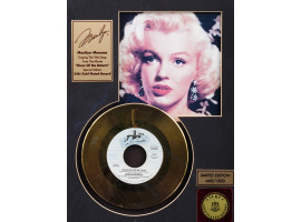 LIMITED EDITION MARILYN MONROE GOLD PLATED RECORD