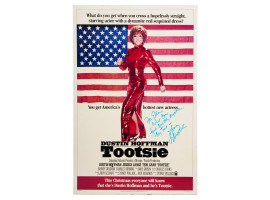 1982 TOOTSIE POSTER AUTOGRAPHED BY SIDNEY POLLACK