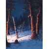 AMERICAN SNOW LANDSCAPE PAINTING GULBRAND SETHER PIC-1