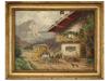 GERMAN LANDSCAPE OIL PAINTING BY KARL ROHRHIRSCH PIC-0