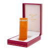 CARTIER LE MUST ORANGE LACQUER POCKET LIGHTER IOB PIC-0