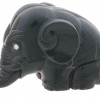 RUSSIAN FABERGE HAND CARVED JADE ELEPHANT FIGURE PIC-3