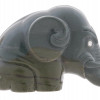 RUSSIAN FABERGE HAND CARVED JADE ELEPHANT FIGURE PIC-4