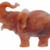 RUSSIAN FABERGE HAND CARVED AGATE ELEPHANT FIGURE PIC-2