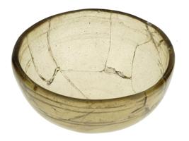 1ST CEN BCE ANCIENT GREEK HELLENISTIC GLASS BOWL