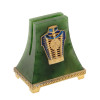 ANTIQUE RUSSIAN FABERGE JADE, SILVER CARD HOLDER PIC-0