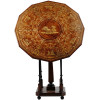 ANTIQUE ITALIAN SORRENTO MARQUETRY TILT TOP TABLE PIC-0