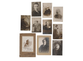 ANTIQUE PHOTOS OF RUSSIAN SINGERS WITH AUTOGRAPHS