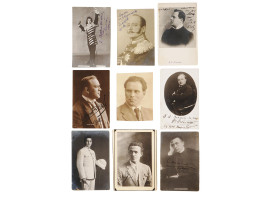 ANTIQUE PHOTOS OF RUSSIAN SINGERS WITH AUTOGRAPHS