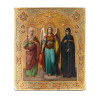 RUSSIAN ICON OF MICHAEL THE ARCHANGEL WITH SAINTS PIC-0