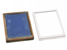 ANTIQUE PHOTO FRAMES WITH TWO MARKED STERLING