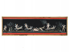 VINTAGE ITALIAN PAINTING GAME OF PUTTI BY FRANCIONE