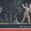 VINTAGE ITALIAN PAINTING GAME OF PUTTI BY FRANCIONE PIC-2