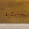 ANTIQUE 19TH C ITALIAN OIL PAINTING BY LUCA SACCO PIC-3