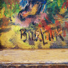 RUSSIAN ORANGE COW OIL PAINTING BY DAVID BURLIUK PIC-2