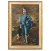 ENGLISH BLUE BOY PAINTING AFTER TH. GAINSBOROUGH PIC-0