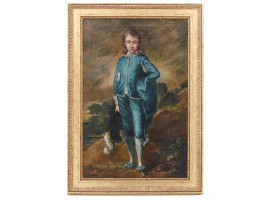 ENGLISH BLUE BOY PAINTING AFTER TH. GAINSBOROUGH