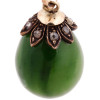 RUSSIAN JADE AND GOLD EGG PENDANT WITH DIAMONDS PIC-4