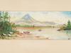 MID CENT MOUNT FUJI LANDSCAPE OIL PAINTING SIGNED PIC-1