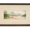 MID CENT MOUNT FUJI LANDSCAPE OIL PAINTING SIGNED PIC-0