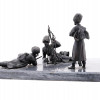 ANTIQUE RUSSIAN BRONZE COSSACK FIGURES ON A BASE PIC-2