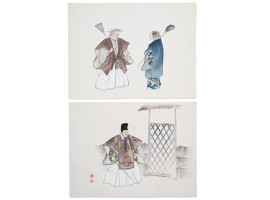 ORIGINAL JAPANESE PRINTS ALBUM OF THE NOH PLAY