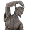 LARGE BRONZE SCULPTURE OF A DANCING WOMAN SIGNED PIC-9