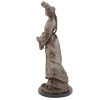 LARGE BRONZE SCULPTURE OF A DANCING WOMAN SIGNED PIC-2