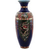 ANTIQUE JAPANESE MEIJI CLOISONNE ROOSTER VASE PIC-0