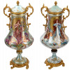 ANTIQUE FRENCH SEVRES ART NOUVEAU PORCELAIN VASES PIC-0