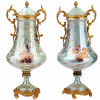 ANTIQUE FRENCH SEVRES ART NOUVEAU PORCELAIN VASES PIC-2