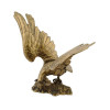 VINTAGE GILT BRONZE SCULPTURE OF AMERICAN EAGLE PIC-0