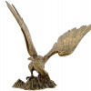 VINTAGE GILT BRONZE SCULPTURE OF AMERICAN EAGLE PIC-1