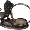 ANTIQUE SILVER POCKET WATCH DESK STAND WITH LION PIC-0