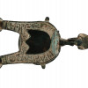 ANTIQUE ISLAMIC DOUBLE WICKED BRONZE OIL LAMP PIC-7