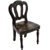 19TH CENTURY BRITISH PAPIER MACHE DOLL SIDE CHAIR PIC-0