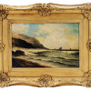 ANTIQUE MARINE PAINTING BY WILLIAM WILSON COWELL PIC-0