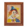 MIDCENT OIL PAINTING PORTRAIT OF CLOWN BY COLLIN PIC-0