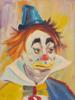 MIDCENT OIL PAINTING PORTRAIT OF CLOWN BY COLLIN PIC-1